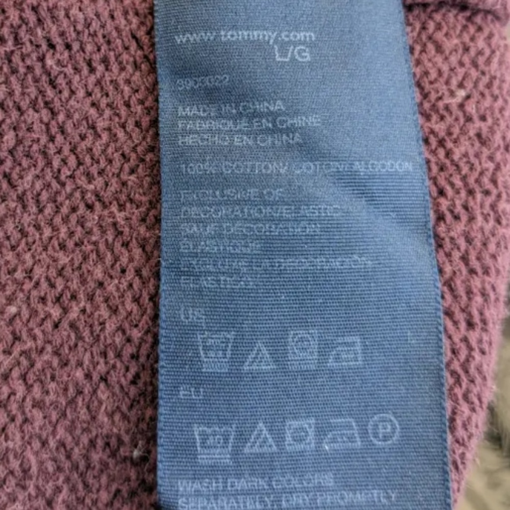 TOMMY HILFIGER 100% cotton sweater, crew neck - Picture 6 of 6